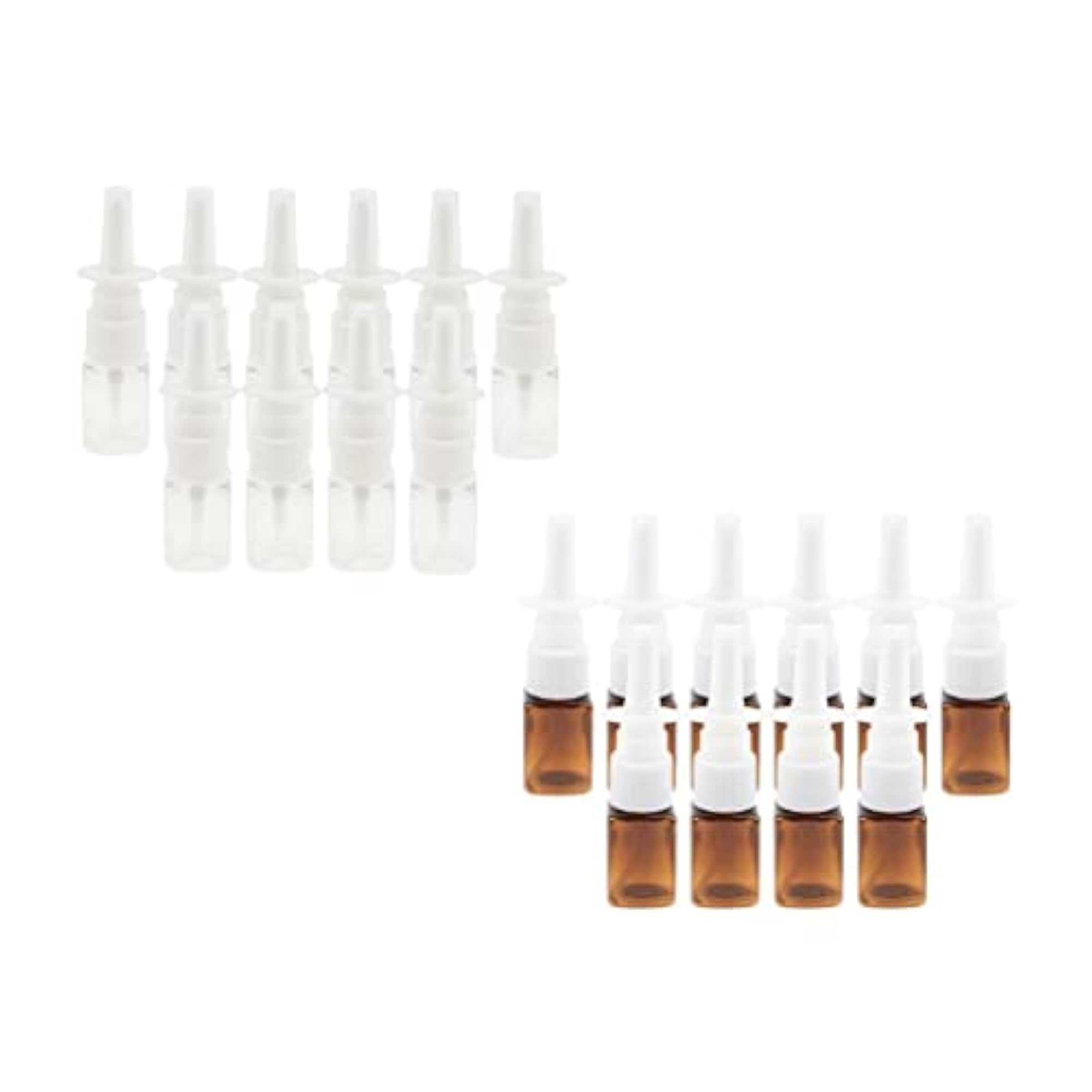 10Pcs PP Empty Refillable Nasal Spray Bottles